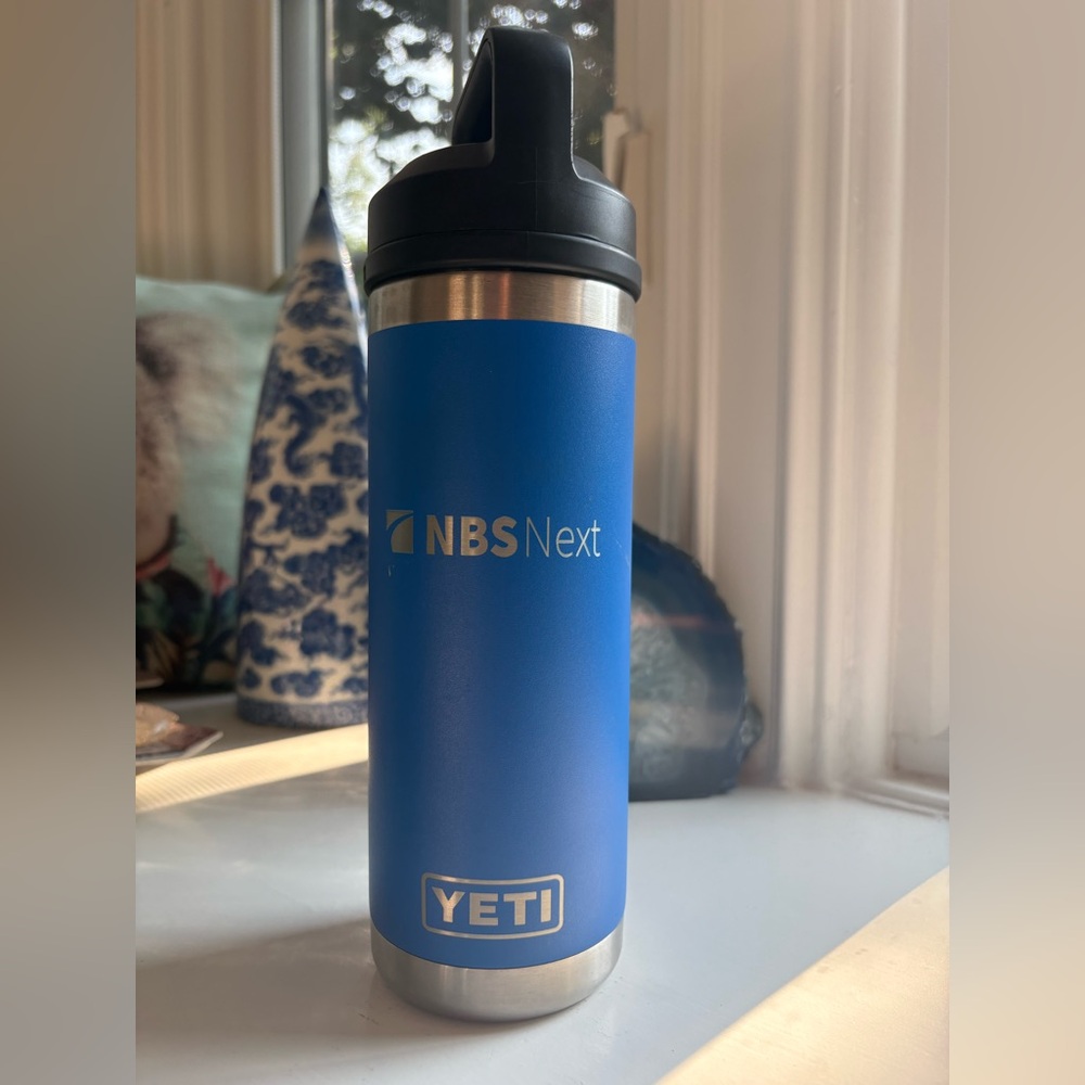 YETI 18oz. Blue Stainless Steel Bottle